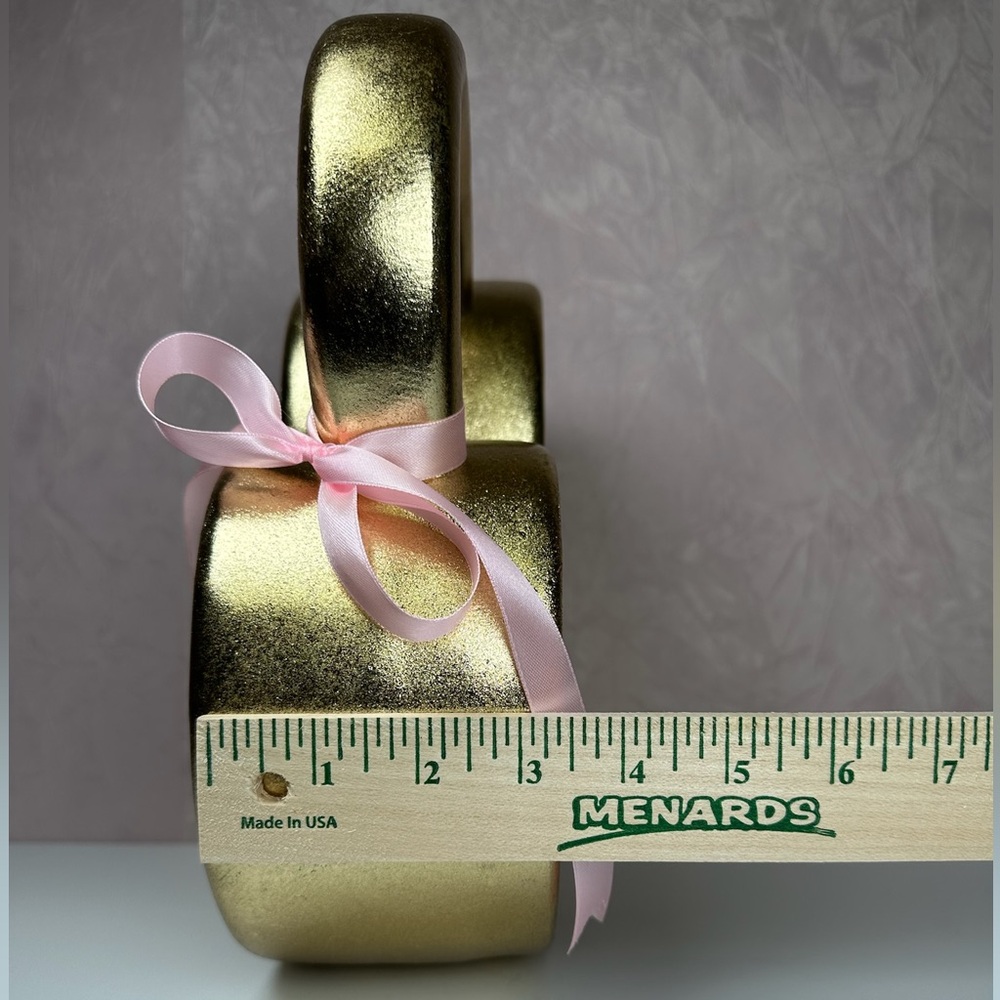 Heart-Shaped Decorative Padlock in Gold - Picture 7 of 16